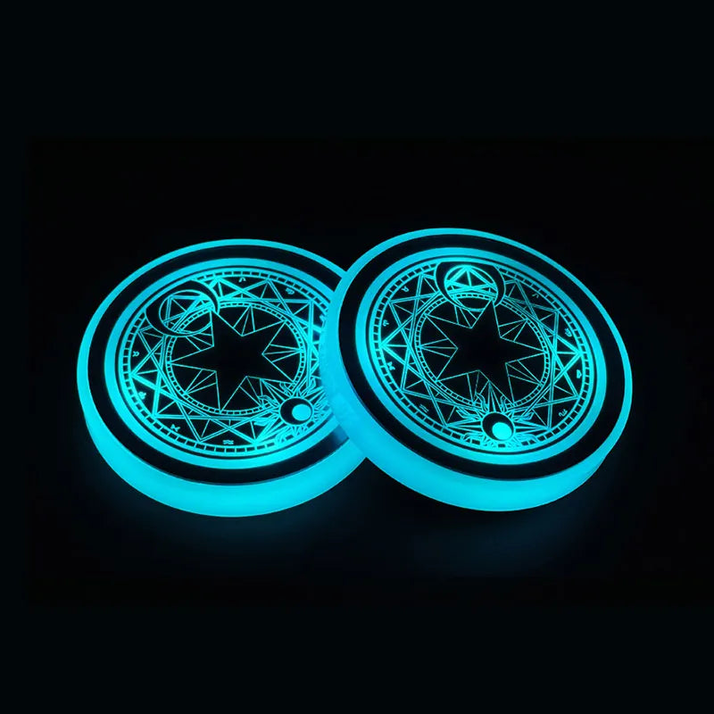 Hot Sale π50% OFF π7 Colors Led Car Logo Cup Lights up Holder(1 pair)