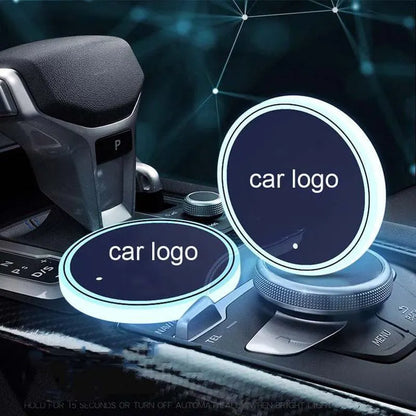 Hot Sale 🎁50% OFF 🎁7 Colors Led Car Logo Cup Lights up Holder(1 pair)