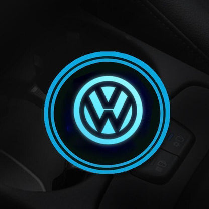 Hot Sale 🎁50% OFF 🎁7 Colors Led Car Logo Cup Lights up Holder(1 pair)
