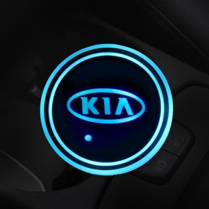 Hot Sale 🎁50% OFF 🎁7 Colors Led Car Logo Cup Lights up Holder(1 pair)