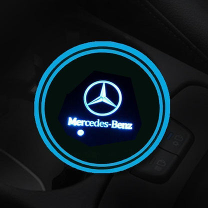 Hot Sale 🎁50% OFF 🎁7 Colors Led Car Logo Cup Lights up Holder(1 pair)