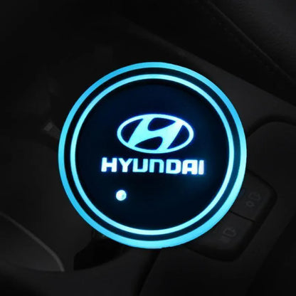 Hot Sale 🎁50% OFF 🎁7 Colors Led Car Logo Cup Lights up Holder(1 pair)