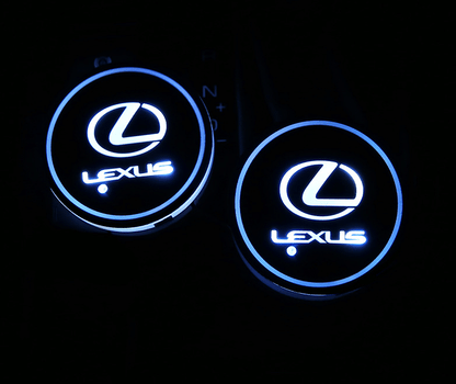 Hot Sale 🎁50% OFF 🎁7 Colors Led Car Logo Cup Lights up Holder(1 pair)