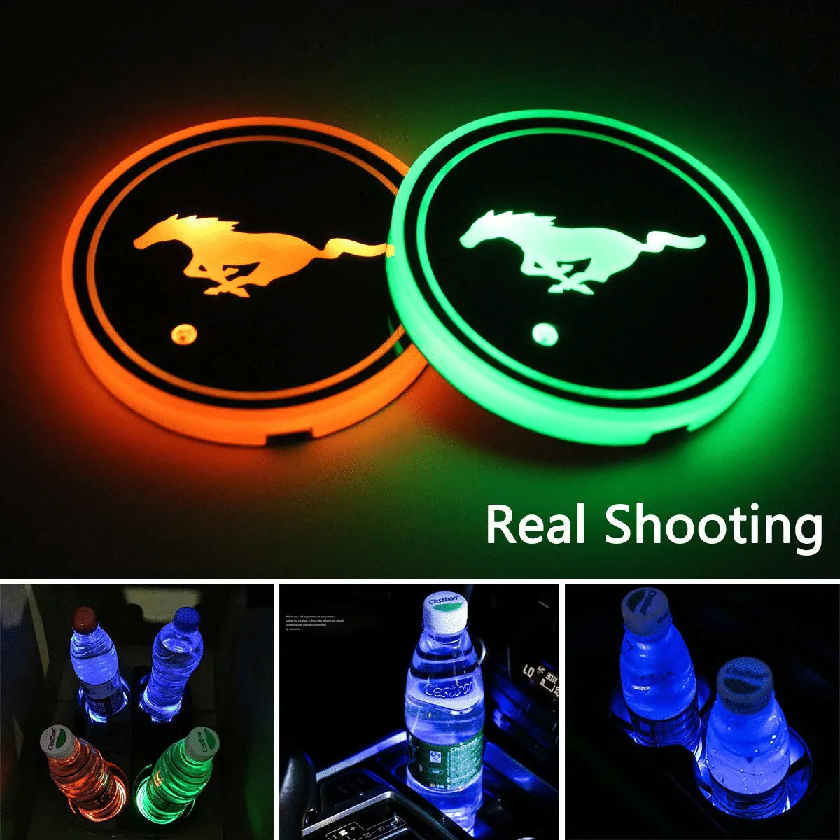 Hot Sale 🎁50% OFF 🎁7 Colors Led Car Logo Cup Lights up Holder(1 pair)