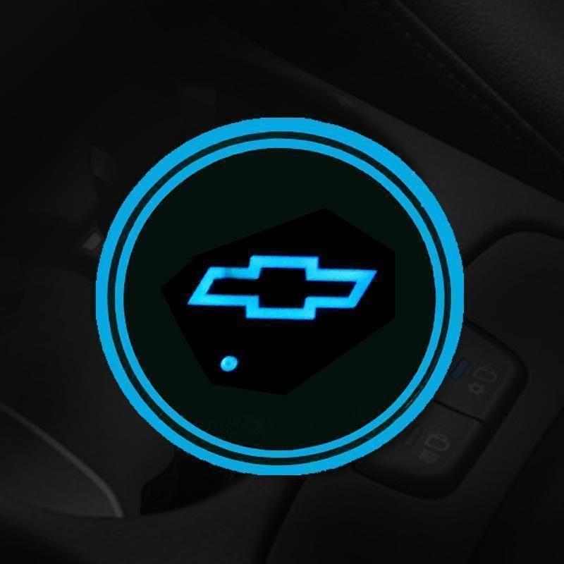 Hot Sale 🎁50% OFF 🎁7 Colors Led Car Logo Cup Lights up Holder(1 pair)