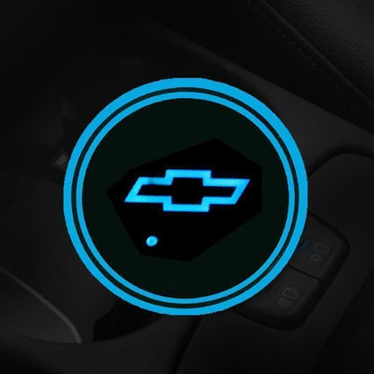 Hot Sale 🎁50% OFF 🎁7 Colors Led Car Logo Cup Lights up Holder(1 pair)