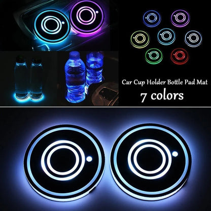 Hot Sale 🎁50% OFF 🎁7 Colors Led Car Logo Cup Lights up Holder(1 pair)