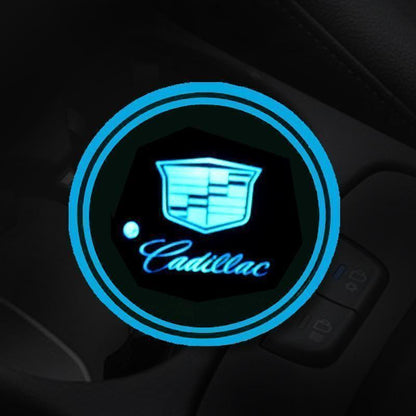 Hot Sale 🎁50% OFF 🎁7 Colors Led Car Logo Cup Lights up Holder(1 pair)
