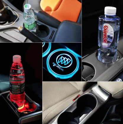 Hot Sale 🎁50% OFF 🎁7 Colors Led Car Logo Cup Lights up Holder(1 pair)